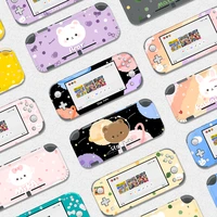 for nintendo switch lite cute sticker bear milk peach ns film protective case decal anime vinyl stickers 2pcs cat claw caps