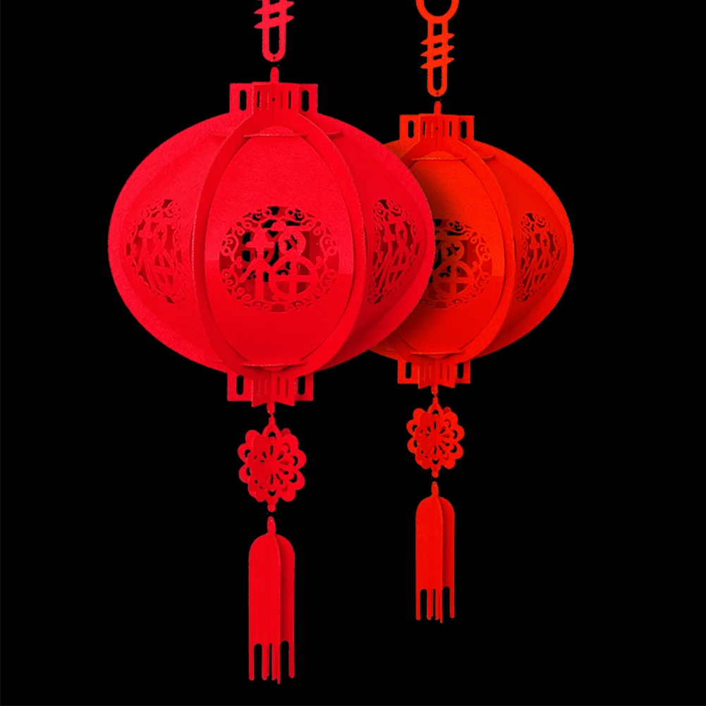 

Waterproof Good Fortune Red Paper Lanterns for Chinese New Year Spring Festival Party Celebration Home Decor