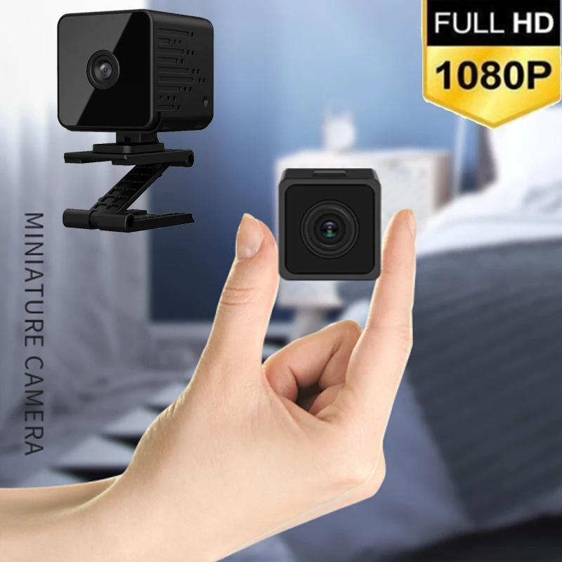 Миниатюрная Wi Fi IP камера с поддержкой HD1080P беспроводная домашняя видеокамера