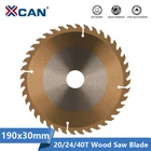 Полотно для циркулярной пилы XCAN, для резки дерева, 190x30 мм, 20T, 24T, 40T, TCT, диск для пилы по дереву, пластику, акрилу, с покрытием TiCN, по дереву