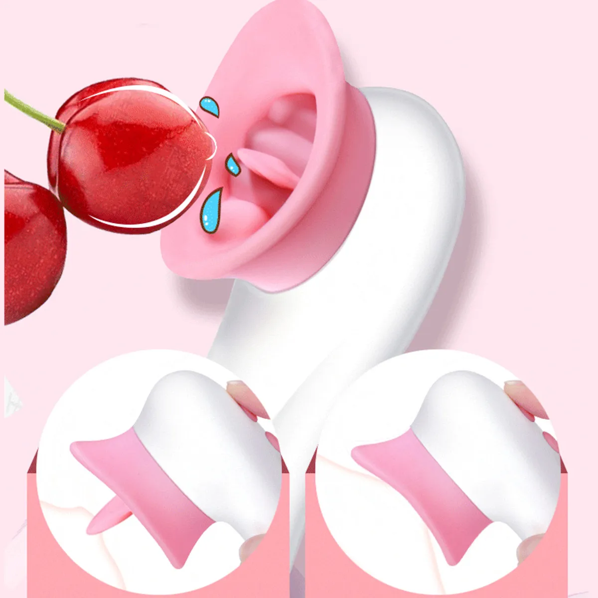 7 частот беспроводной USB Электрический сосать груди вибраторы для языка лизание