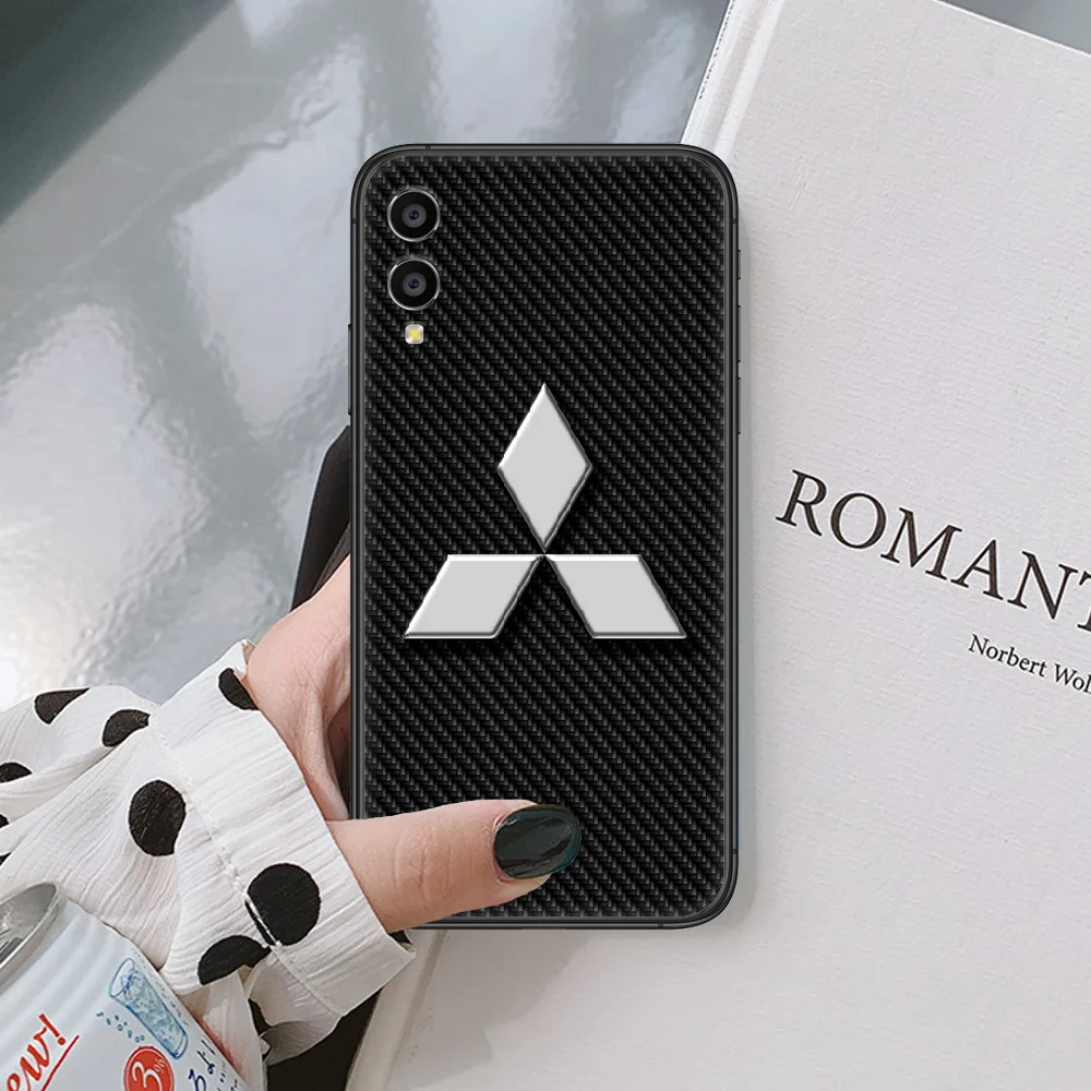 

Mitsubishii Luxury Car Phone Case For Huawei Honor 6A 7A 7C 8 8A 8X 9 9X 10 10i 20 Lite Pro Play black Hoesjes Tpu Prime Trend