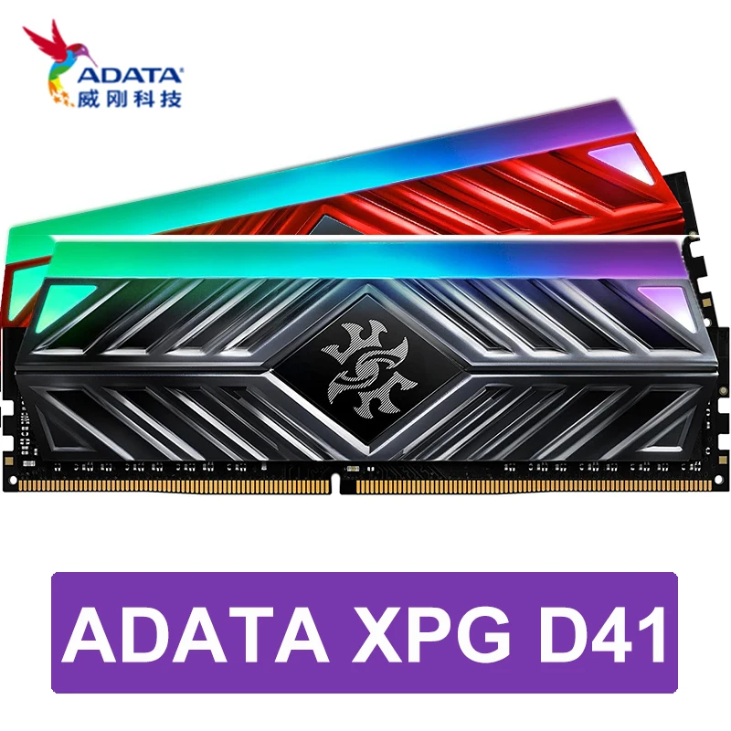 ADATA XPG Spectrix D41 RGB 3000 МГц 16GB 228 Pin производительность настольных U DIMM памяти розничная