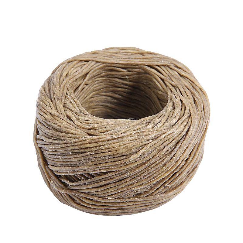 Фитиль для свечей длиной 61 м/200 футов фитиль из органического пенькового воска