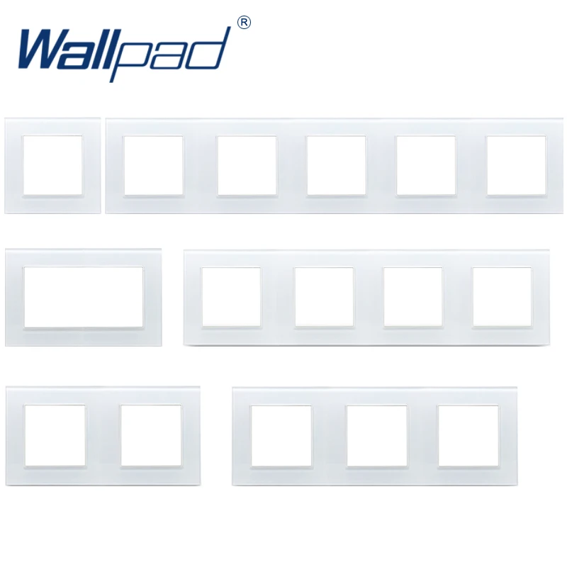 Белая рамка для панели из закаленного стекла Wallpad 86*86 мм 146*86 172*86 258*86 344*86 только 430*86