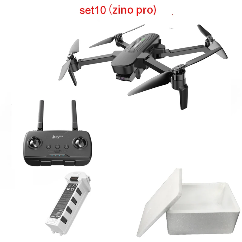 Белый Hubsan H117S Zino gps 5,8 Г 1 км Складная рукоятка с видом от первого лица в формате 4K UHD, Камера 3-осевому гидростабилизатору RC Дрон Квадрокоптер RTF высокое Скорость - Цвет: Белый