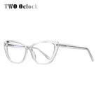 Два оклока 2020 женские оптические очки кошачий глаз прозрачные розовые женские очки оправа синий светильник очки компьютер близорукость W2004