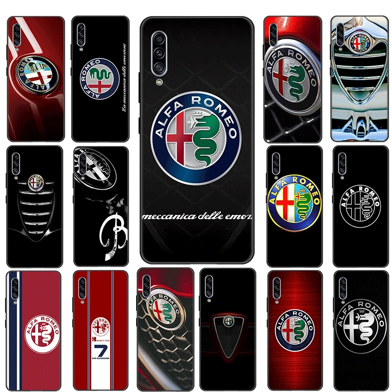Силиконовый чехол Alfa Romeo для Samsung Galaxy Note 8 9 10 Plus Lite A51 A71 A81 A91 A01 EU A11 A21 A41|Бамперы| |