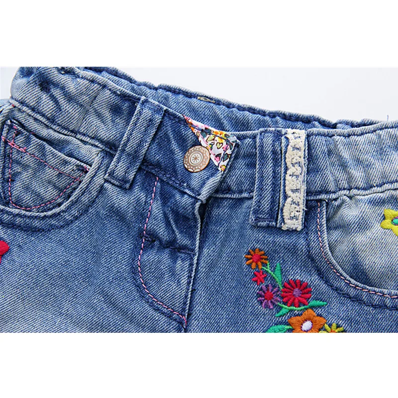Модные джинсовые шорты для маленьких девочек летние детские Новое поступление с