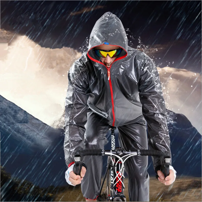 

Rain Suit for Men Women Breathable Waterproof Rain Jacket and Pants with Reflective for Outdoor Camping, Cycling, Fishing