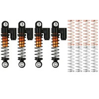 4pcs for axial scx24 90081 124 aluminum shock absorber metal high quality rc crawler car replacement accessories