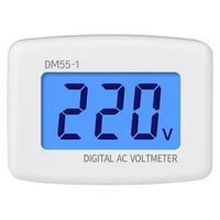 dm55 1 eu digital ac voltmeter high accuracy household appliances eu plug 230v 50hz digital ammeter voltmeter