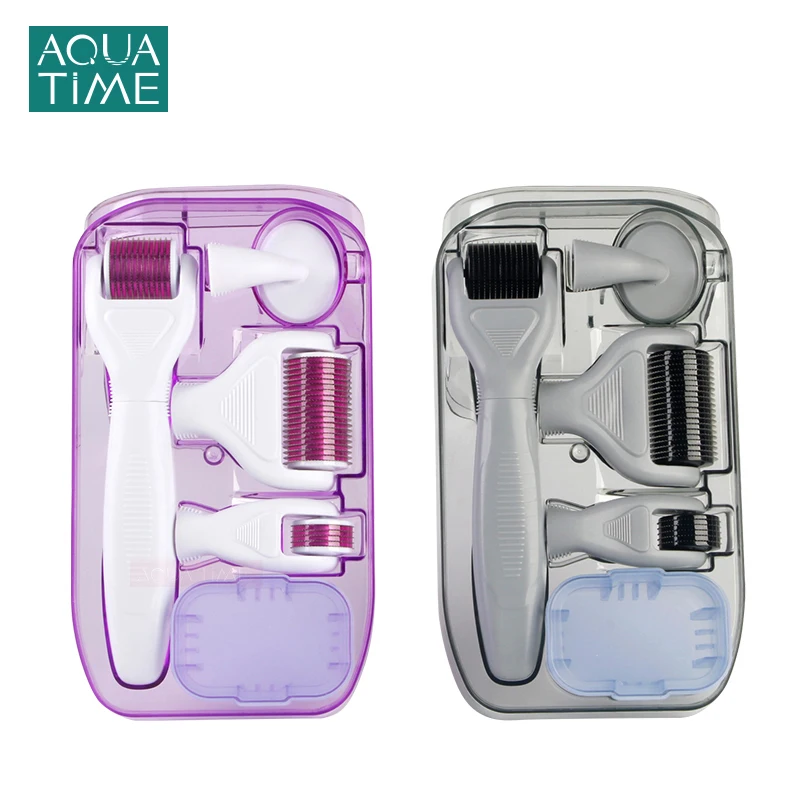 

6 in 1 Dermaroller Micro Needle Face Roller Set Hydra Microneedle Rollers For Body Hair Growth Beard Roller Skincare Beauty