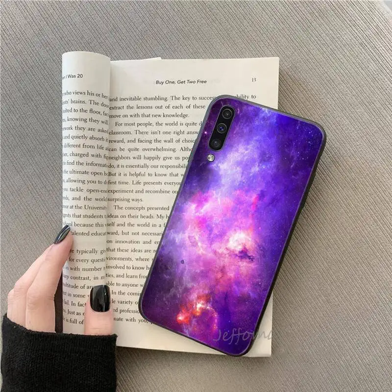 

Interstellar Purple Space Star Phone Cases For Samsung galaxy S note 7 8 9 10 20 fe edge A 6 10 20 30 50 51 70 lite plus Funda