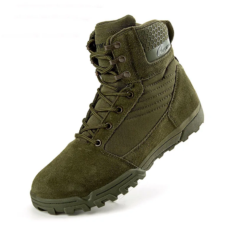 Оригинальные повседневные мужские ботинки высокого качества в военном стиле на