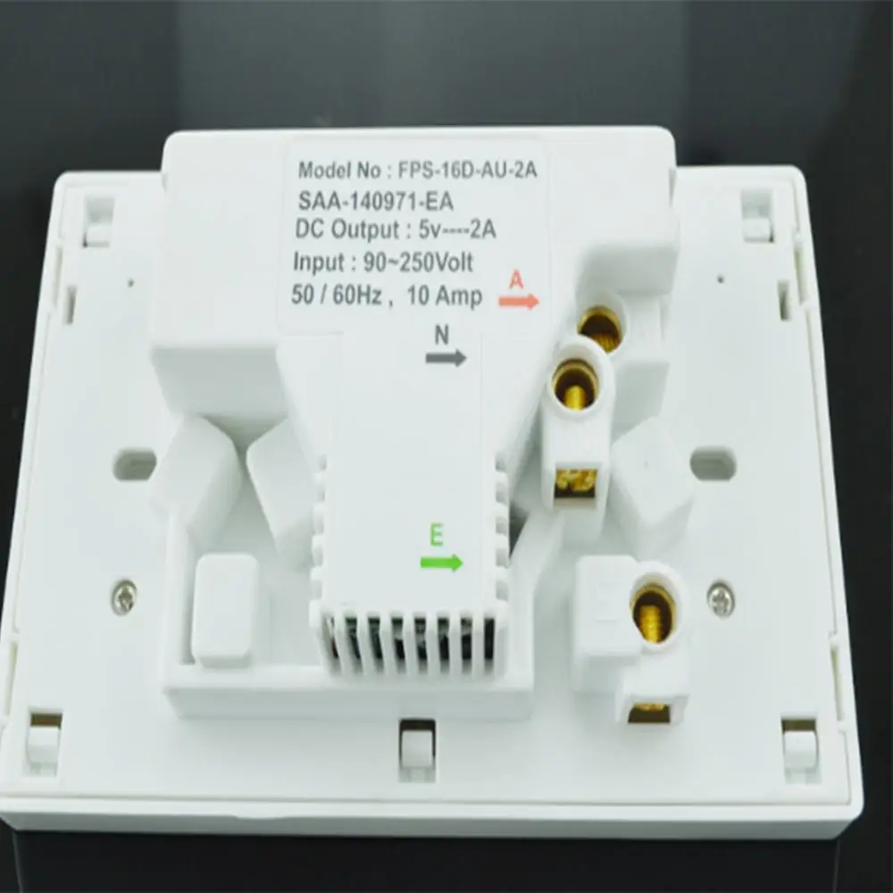 Настенный выключатель с двумя портами USB 10 А | Обустройство дома