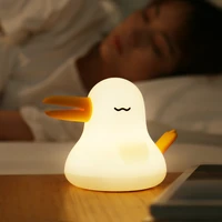 silicone usb kiwi bird night light female dormitory bed with sleeping baby breastfeeding eye protection charging led light