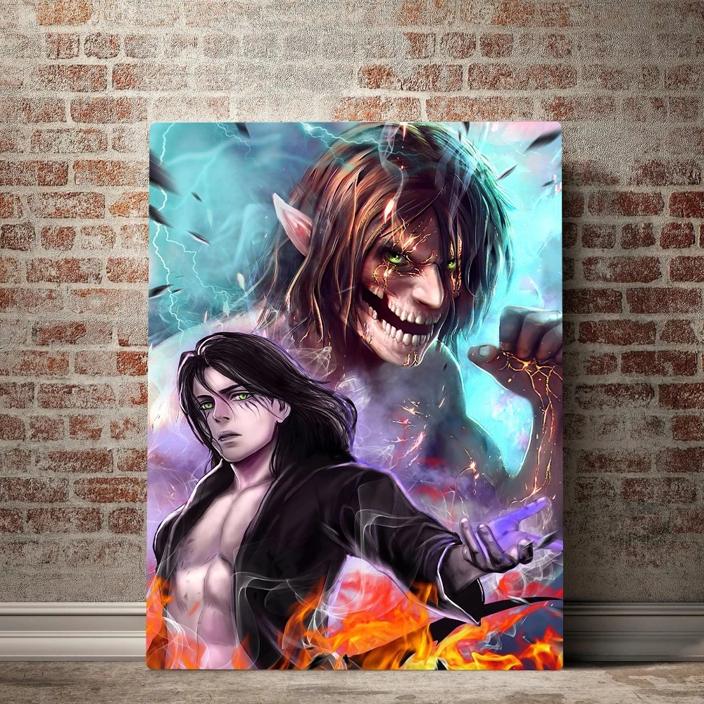 

Home Decor Attack On Titan Canvas Painting Alen Pictures Wall Art HD Prints Anime Character Modular Poster Frame For Living Room