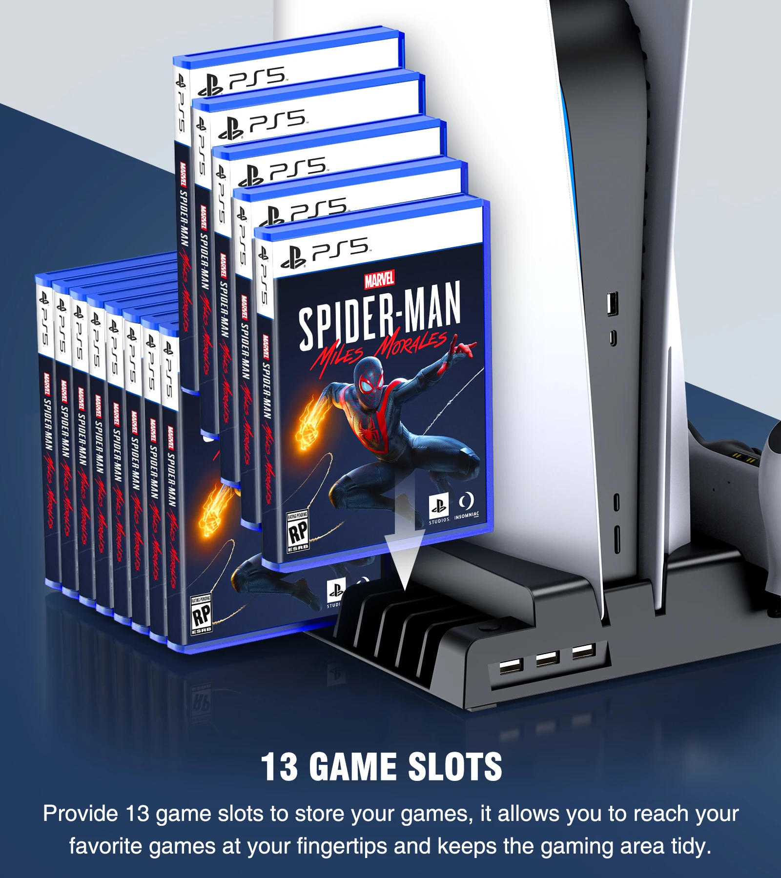 for ps5 cooling fan vertical stand fast charging dock station for ps5 wireless controller dual charger for playstation 5 gamepad free global shipping