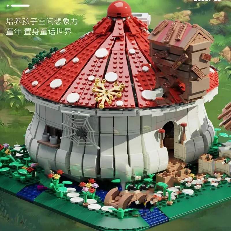 

86006 Mushroom Wood House Model Building Blocks Pastoral Style Architecture Creator Gifts for Boys and Girls 2633 PCS