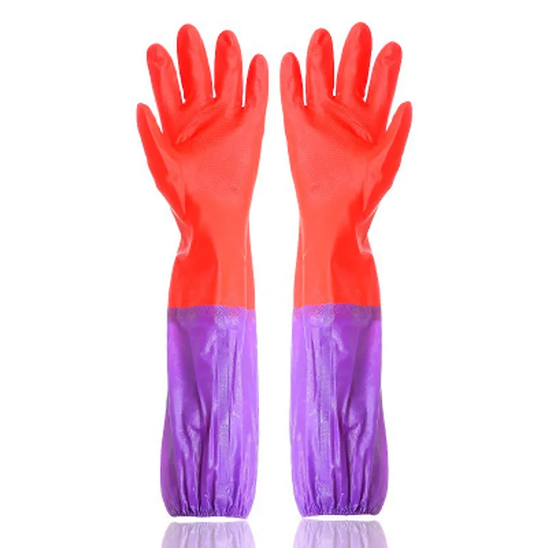 1 пара зимних с добавлением шерсти Кухня резиновые перчатки для уборки