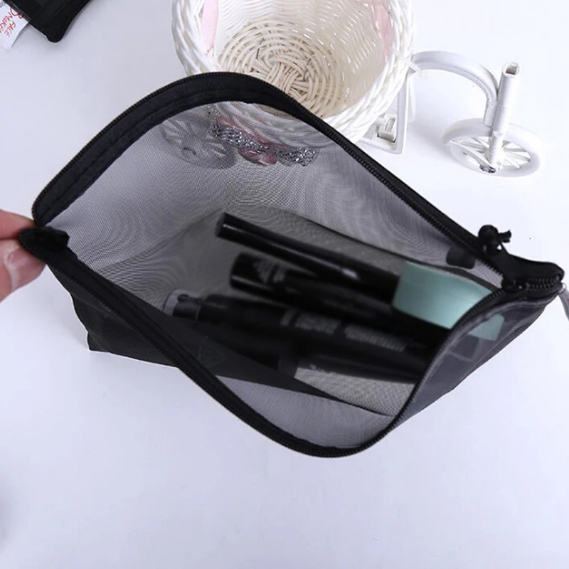 

Travel Cosmetic Bag Zipper Makeup Case Organizer Storage Beauty Wash Kit Bags