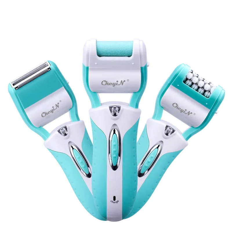 

Multifunctional 3 in 1 Hair Removal Epilator Rechargeable Lady Shaver Callus Remover Cordless Bikini Trimmer Foot Dry Skin Clean