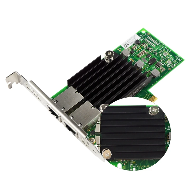 Сетевая карта PCI-E 10 ГБ для X550-T2 с чипом In-tel ELX550AT2 двойной медный порт RJ45 адаптер PCI