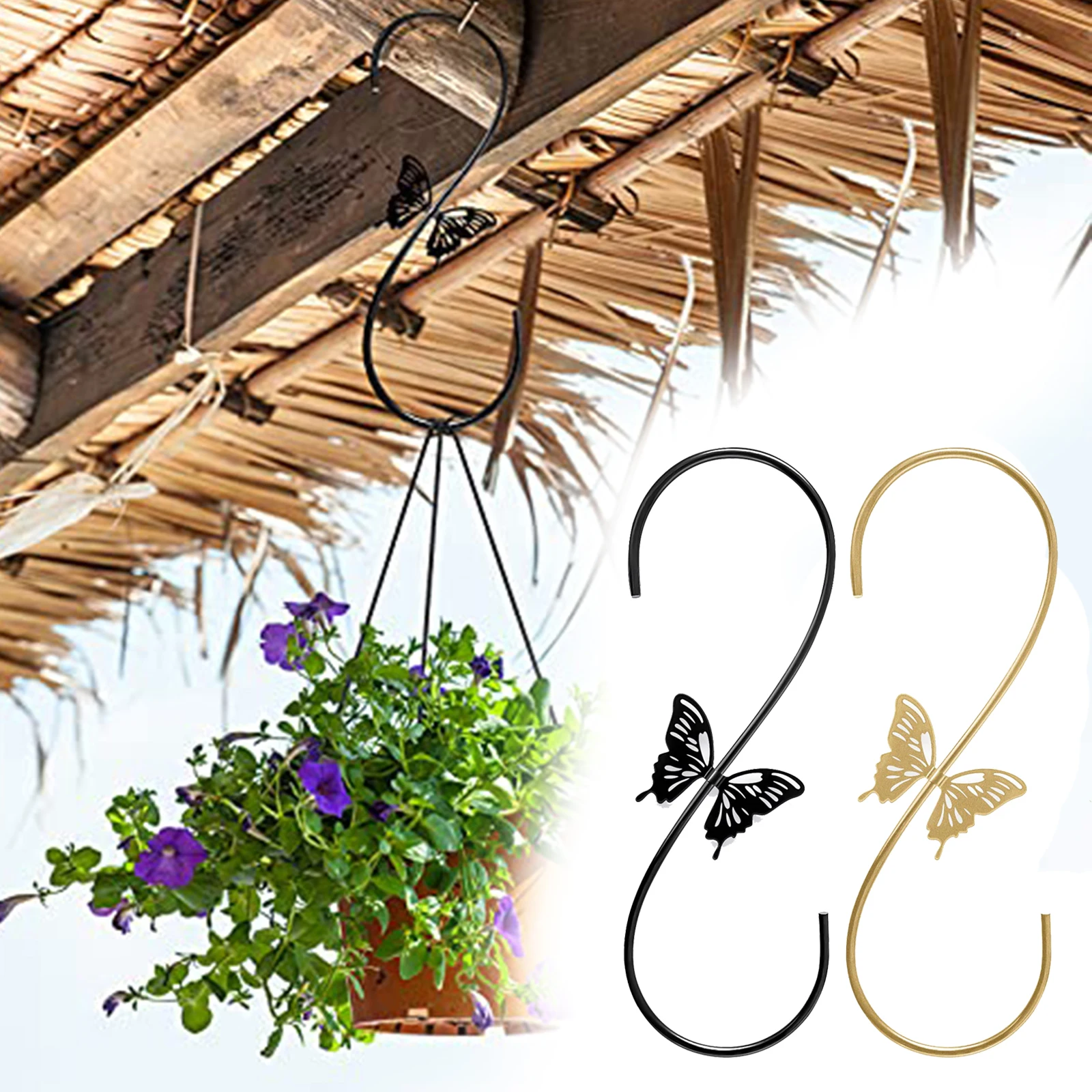 Attractive Bird Feeder Hooks 11inch Hummingbird Hangers S for Hanging Feeders Birdhouse Plants Ornaments | Дом и сад