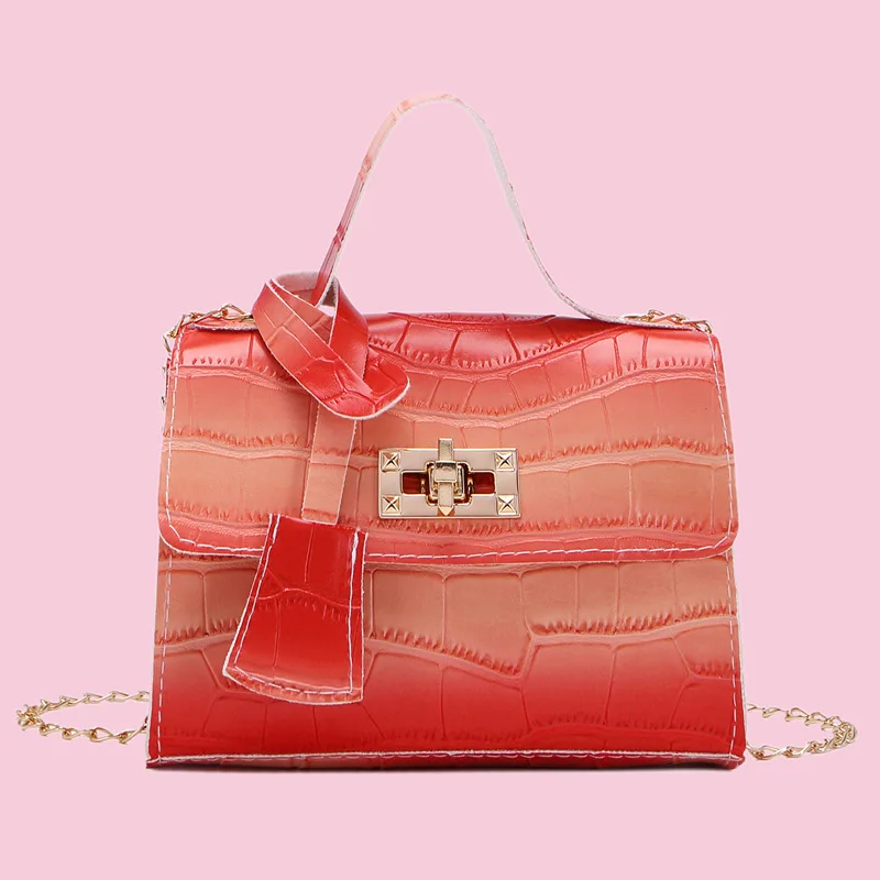 

Fashion Gradient Color Luxury Brand Small Crossbody Handbag High Quality Leather Ladies Bag 2021 Bolsos Femininas Baratas Cheap