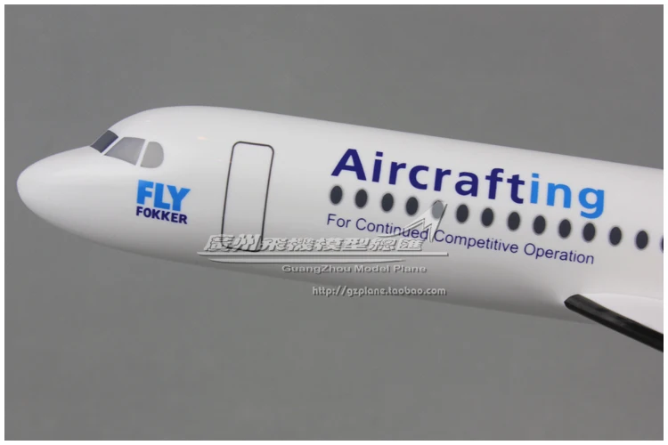 Пластиковая Сборная модель самолета FOKKER F70 F100 CRJ1000 1:100 для коллектора модели |