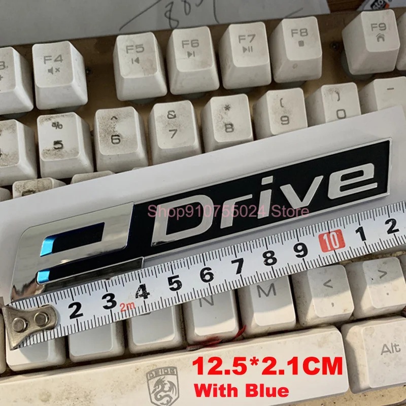 

eDrive Car Trunk Capacity Sticker Rear Tail Letter Badge Emblem For BMW 7 X1 X3 X5 i8 eDrive Styling Fender
