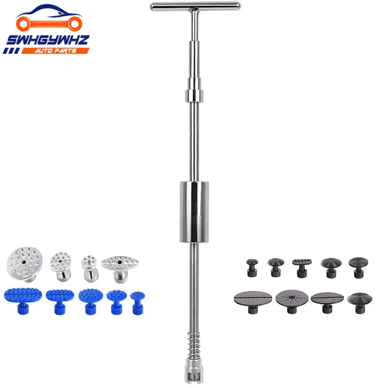 

Paintless Dent Repair Puller Kit Dent Puller T-Bar Tool with Dent Removal Pulling Tabs for Car Auto Body Hail Damage Dent Remova