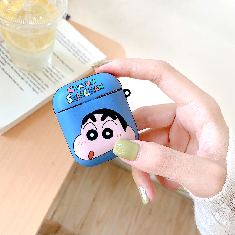Япония милый TOHATO крокодил карандаш Shin-chan Shinnosuke Nohara наушники IMD Чехлы для Apple Airpods 2 силиконовый защитный чехол