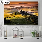 Настенная картина из Италии, Тосканы, постер на холсте, алмазная живопись, 3D пейзаж, картина, мозаика, вышивка, квадратный круглый декор, подарок, без рамки