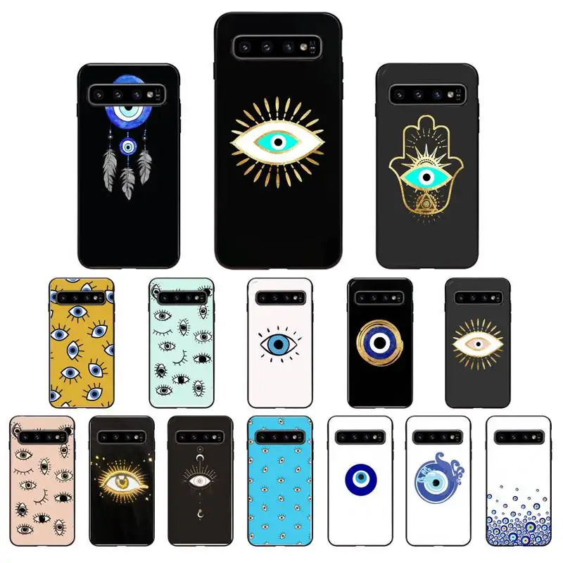 

Evil Eye Illustrations Phone Case For Samsung A40 A31 A50 A51 A71 A20S S8 S9 Plus note 20 ultra