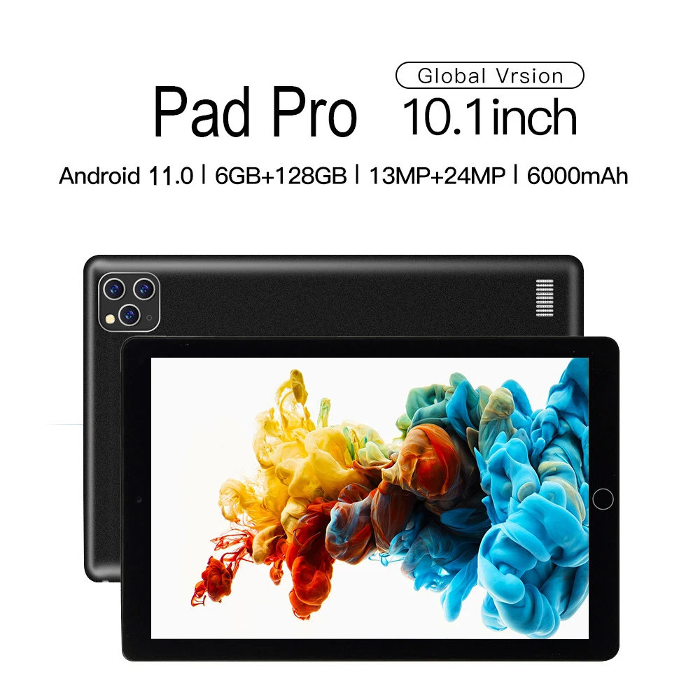 10,1 pulgadas TABLET ANDROID 11 6GB + 128GB Netbook 1920x1200 tabletas PC 10Core Tablette Dual 4G port&aacute;tiles 13MP + 24MP PAD tableta GPS venta-1