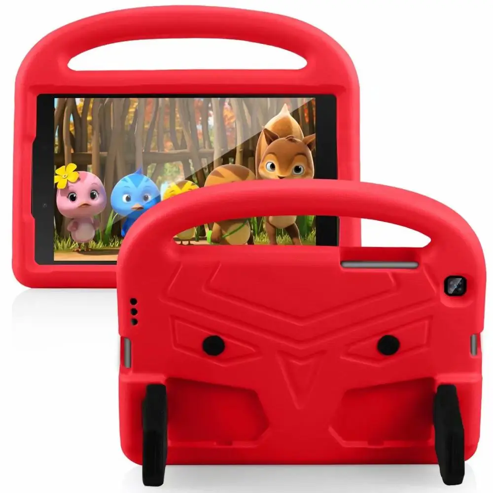 Red Чехол для samsung Galaxy Tab A 8,0 SM-T290 SM-T295 T297 ручной ударопрочный EVA чехол для всего тела с ручкой чехол-подставка для детей - Цвет: Red