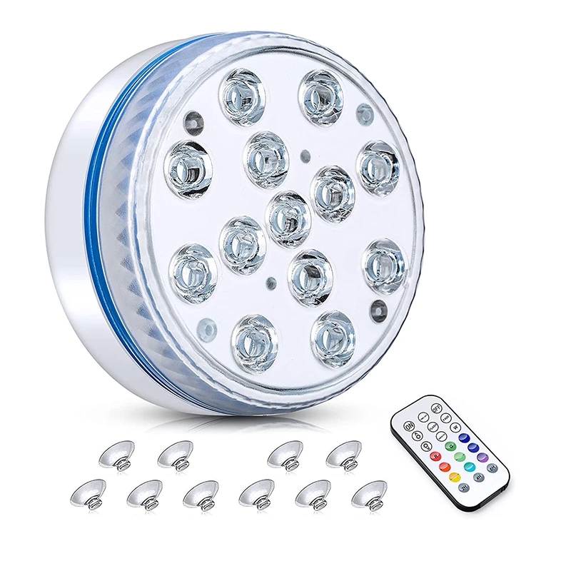 

Submersible LED Pool Light Waterproof Pool Light Underwater With Remote RF