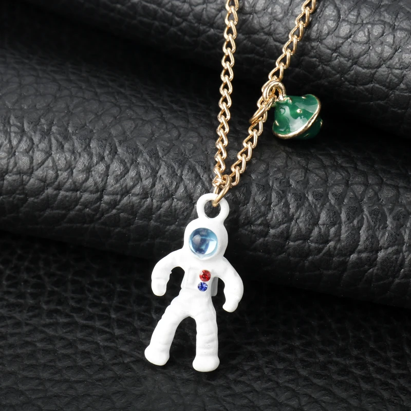 2019 Новое поступление модные украшения космический корабль астронавт ожерелье