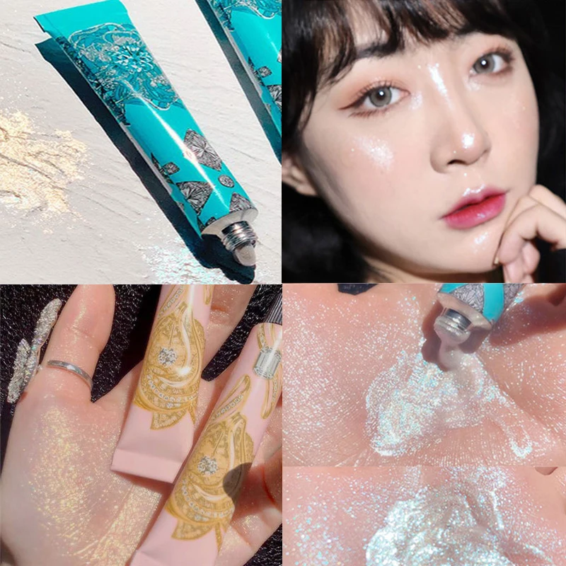 Жидкий Макияж хайлайтер бронзер мерцающий Блестящий консилер для лица