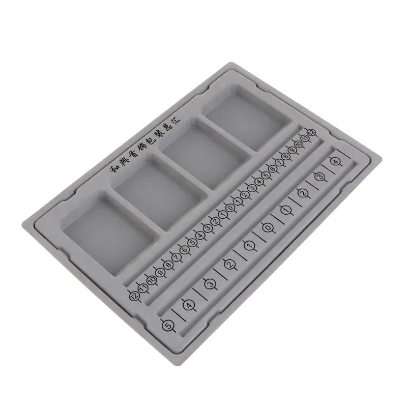 

Gray Flocked Bead Edge Necklace Bracelet Beads DIY Jewelry Making Organizer Tray DIY Craft Design Accessories Tool