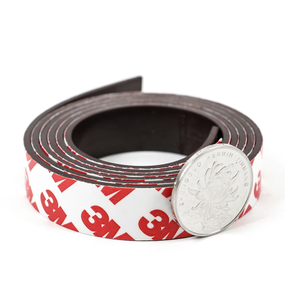 

1 Meter 15*2 mm self Adhesive Flexible Magnetic Strip Rubber Magnet Tape width 15mm thickness 2mm