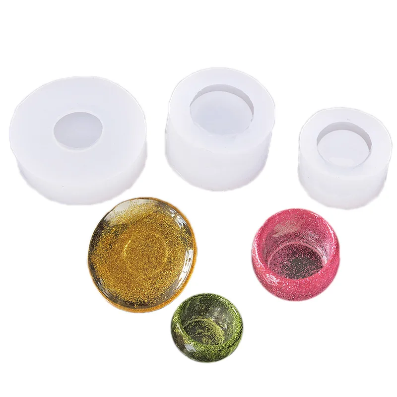 

1pca Bowl Plate Silicone Mold Resin Jewelry Making Mould Epoxy Pendant Craft DIY Jewelry Tool