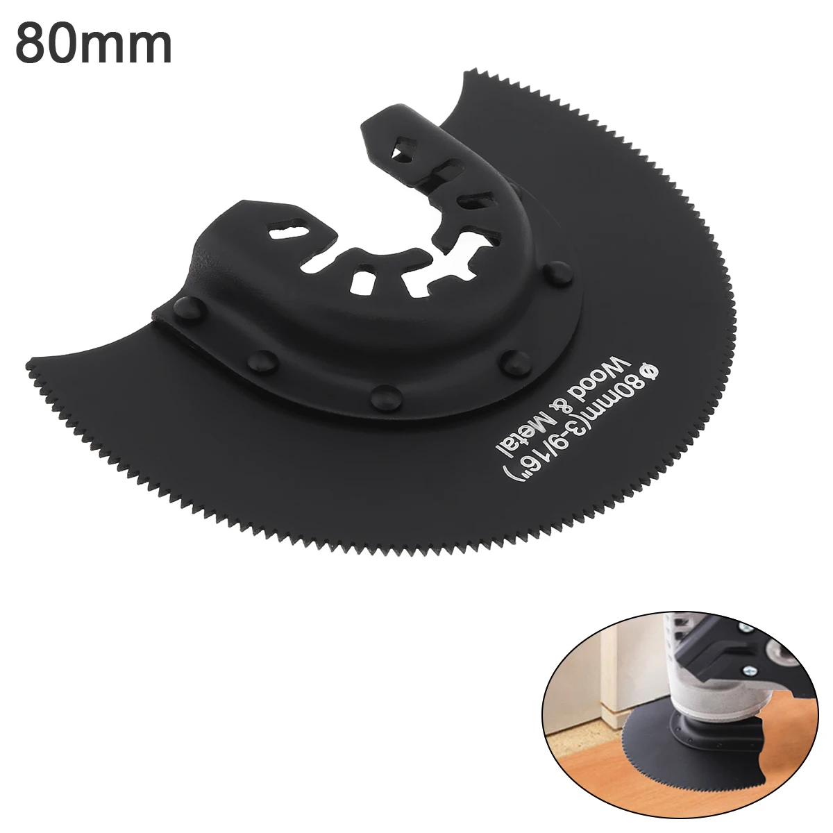 80 мм черная Высокоскоростная сталь полукруглая пила аксессуары для