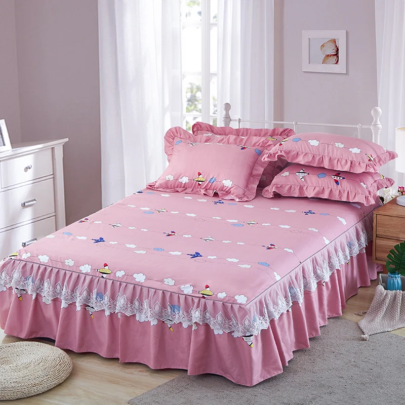 Кружевное двухъярусное покрывало утолщенное шлифовальное из