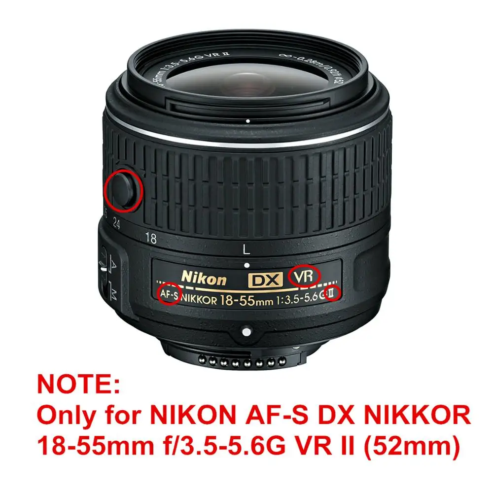 Лепестковая бленда для объектива Nikon сменная Крышка с цветком 1 5 5G VR II / 18 55 мм Nikkor G