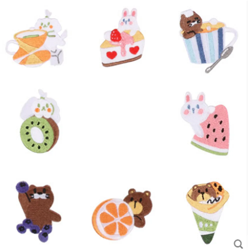 Maxsin 1 Pc High Quality Cartoon Animal Embroidered Cute Bear Rabbit Patches Iron On Dress Jacket Garment Accessories DIY | Дом и сад