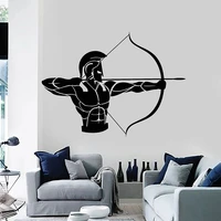 retro wall decal ancient greece warrior archer hunting door window vinyl sticker teens bedroom living room home decor mural e449