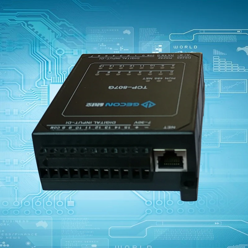 TCP-517E: 8DI + 8NPN RS232 + RS485 + Ethernet